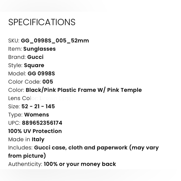 2021 Gucci Eyewear - Picture 10 of 11